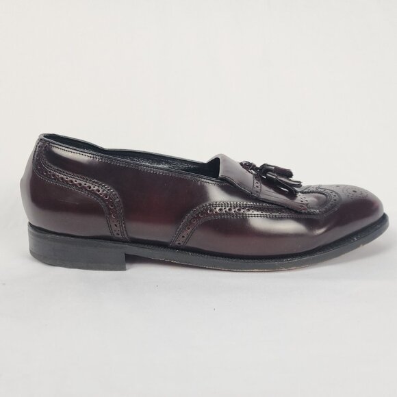 Florsheim Men\'s 10.5‎ Lexington Wingtip Dress Shoe Tassel Burgundy Leather main image 5
